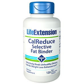 Life Extension CalReduce Selective Fat Binder, 120 Mint Chewable Tablets, Life Extension