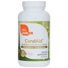Zahler CandAid, Yeast Infection Control, 90 Capsules, Zahler