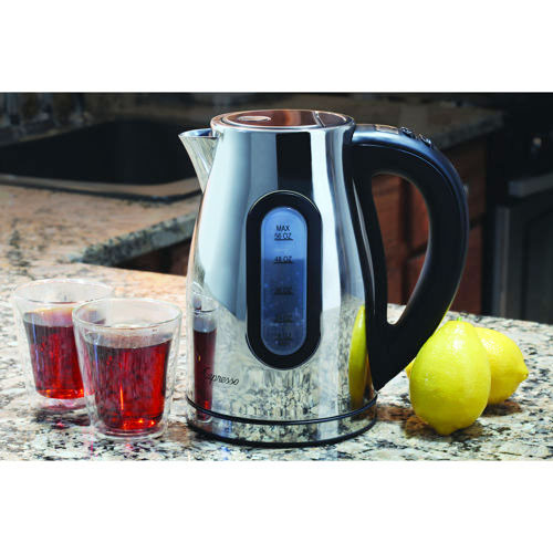 Capresso Capresso H2O Pro Water Kettle, Cordless, Polished Stainless Steel, 56-oz