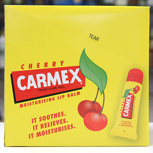 Carmex Carmex Soothing Lip Balm SPF15, Cherry Flavor, 12 Pack Tubes