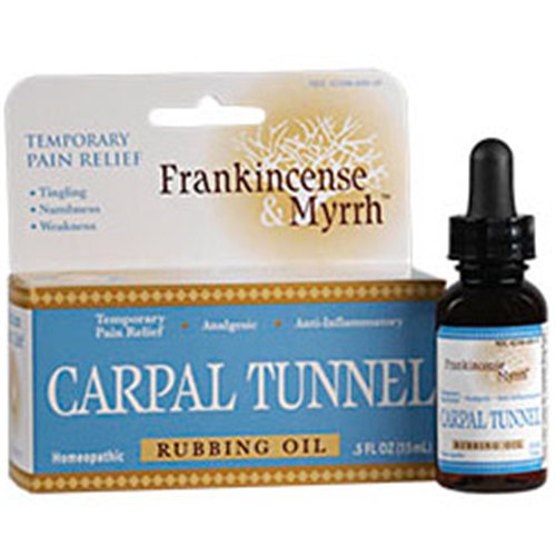 Frankincense & Myrrh Carpal Tunnel Rubbing Oil, 0.5 oz, Frankincense & Myrrh