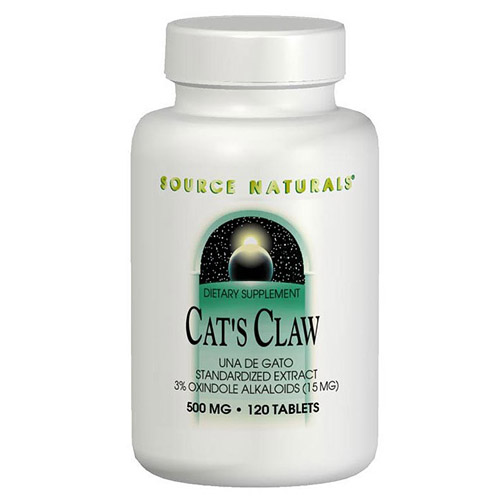 Source Naturals Cat's Claw 3% Standardized Extract 500mg 120 tabs from Source Naturals