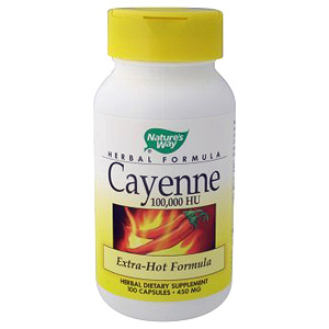 Nature's Way Cayenne 100,000 HU Extra Hot 100 caps from Nature's Way