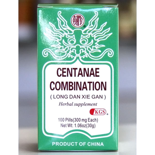 Naturally TCM Centanae Combination (Long Dan Xie Gan), 100 Pills/Bottle, 4 Boxes, Naturally TCM