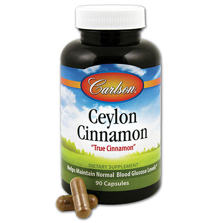 Carlson Labs Ceylon Cinnamon 500 mg, Value Size, 180 Capsules, Carlson Labs