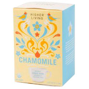 Higher Living Teas Organic Chamomile Tea, 20 Bags, Higher Living