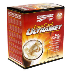 Champion Nutrition UltraMet Low Carb, Vanilla 20 pkts, Champion Nutrition