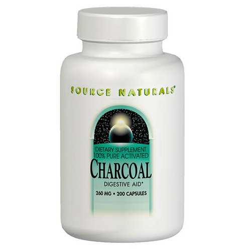 Source Naturals Charcoal (Activated Charcoal) 260mg 200 caps from Source Naturals