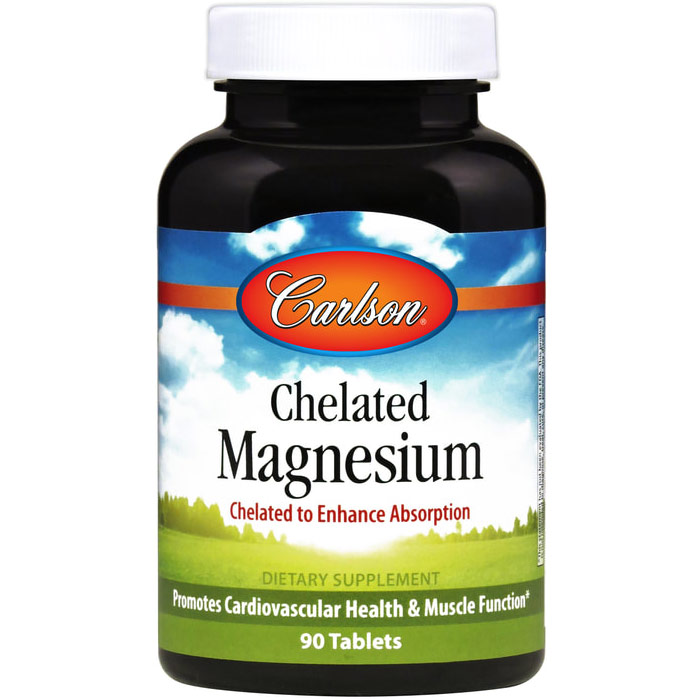 Carlson Laboratories Chelated Magnesium, 200 mg, 180 tablets, Carlson Labs