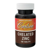 Carlson Laboratories Chelated Zinc, 30 mg, 100 tablets, Carlson Labs