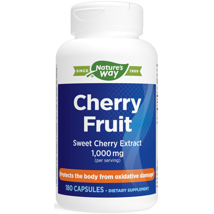 Enzymatic Therapy Cherry Fruit Extract, 180 Capsules, Enzymatic Therapy
