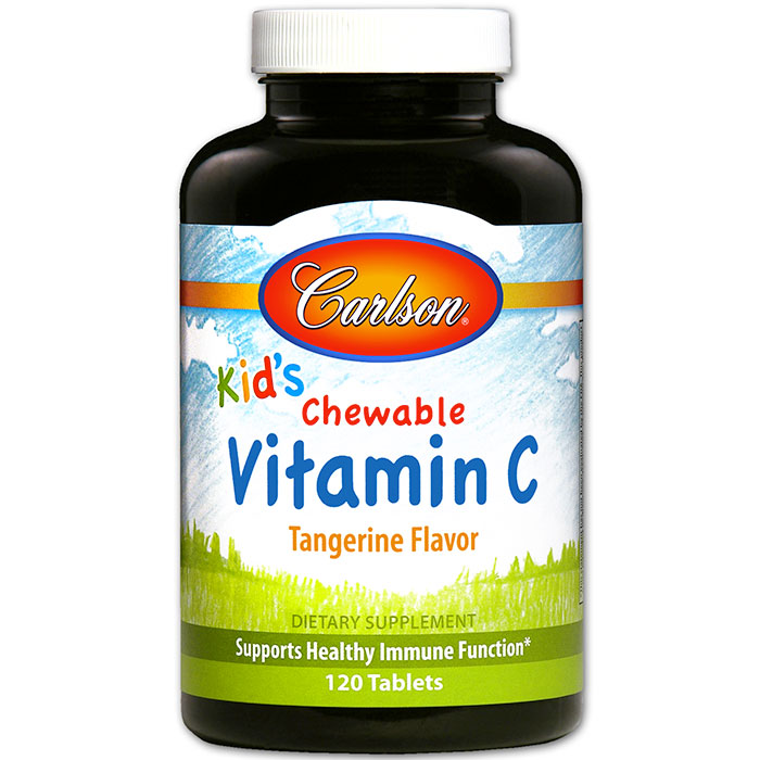 Carlson Laboratories Chewable Vitamin C for Kids, 120 chewable tablets, Carlson Labs