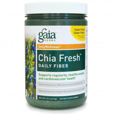 Gaia Herbs Chia Fresh Daily Fiber Powder, 7.5 oz, Gaia Herbs