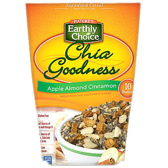 Nature's Earthly Choice Chia Goodness for Breakfasts - Apple Almond Cinnamon, 12 oz (340 g), Nature's Earthly Choice