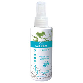 Aubrey Organics Chia Salt Spray, Hair Styling & Finishing Aid, 4 oz, Aubrey Organics