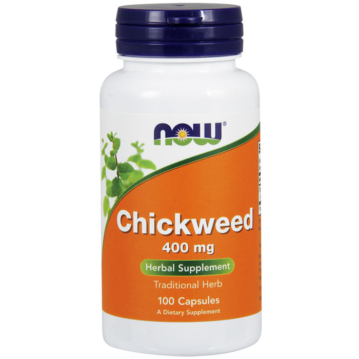 NOW Foods Chickweed 400mg 100 Caps, NOW Foods