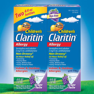 Claritin Children's Claritin Grape Syrup, 24 Hour Allergy Relief, 8 oz