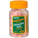 Watson Rugby Labs Children's Chewable Vite, 100 Tablets, Watson Rugby