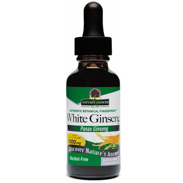 Nature's Answer Chinese White Ginseng Extract Alcohol Free Liquid 1 oz from Nature's Answer