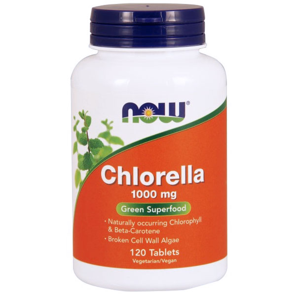 NOW Foods Chlorella 1000mg 120 Tabs, NOW Foods