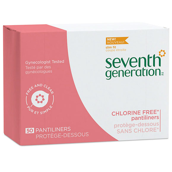 Seventh Generation Chlorine Free Pantiliners, 50 ct, Seventh Generation