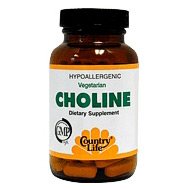 Country Life Choline 650 mg 100 Tablets, Country Life