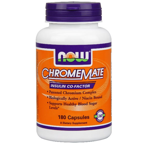 NOW Foods ChromeMate Chromium Complex 180 Caps, NOW Foods