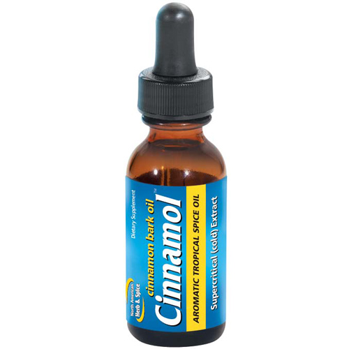 North American Herb & Spice Cinnamol with Cinnamon Bark Oil, 1 oz, North American Herb & Spice