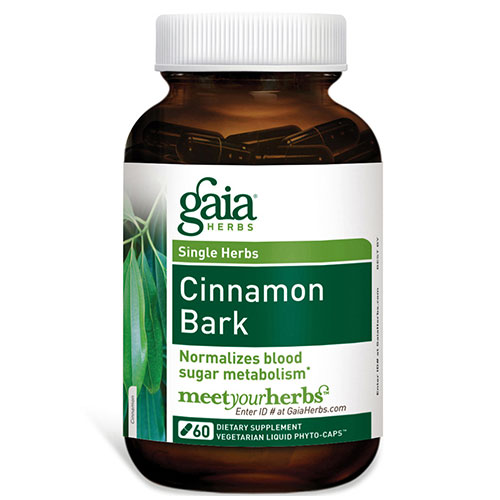 Gaia Herbs Cinnamon Bark, 60 Liquid Phyto-Caps, Gaia Herbs