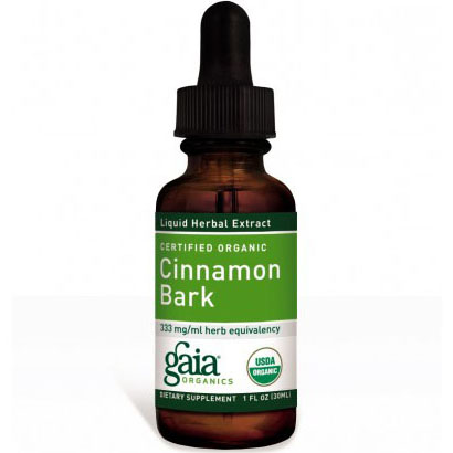 Gaia Herbs Cinnamon Bark Liquid, Certified Organic, 2 oz, Gaia Herbs