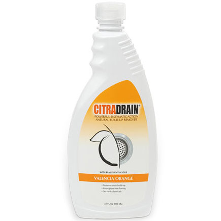 Citra Solv (Citrasolv) Citra Drain Natural Enzymatics, Build-Up Remover, Valencia Orange, 22 oz, Citra Solv (Citrasolv)