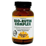 Country Life Citrus Bioflavonoid/Rutin Complex 500/500 60 Tablets, Country Life