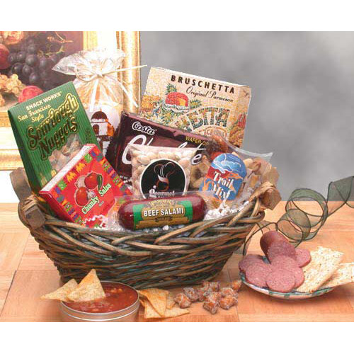 Elegant Gift Baskets Online Classic Snack Gift Basket, Elegant Gift Baskets Online