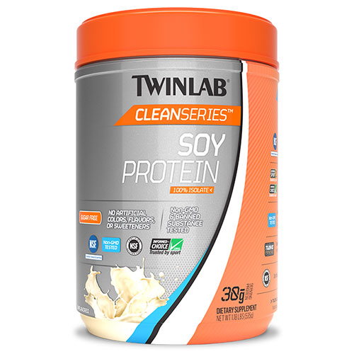 TwinLab Clean Series Soy Protein Isolate, Unflavored, 535 g, TwinLab
