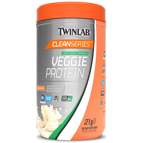 Twinlab Clean Series Veggie Protein, Chocolate, 1.75 lb, Twinlab