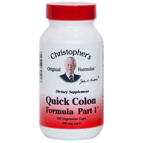 Christopher's Original Formulas Quick Colon Formula Part 1, 475 mg, 90 Vegicaps, Christopher's Original Formulas