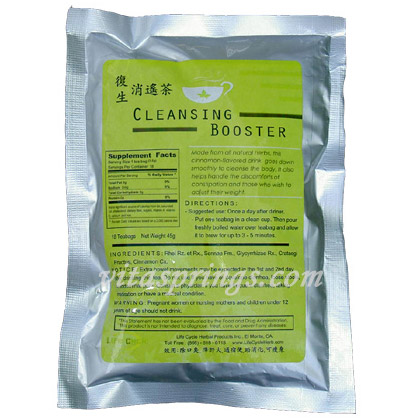 Generic Cleansing Booster Tea, Chinese Herbal Formula, 18 Tea Bags