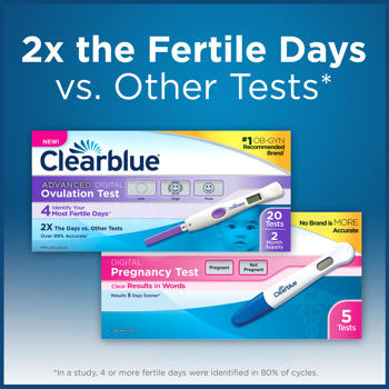 Clearblue Easy Clearblue Easy Advanced Digital Ovulation Tests + Digital Pregnancy Tests, 20+5