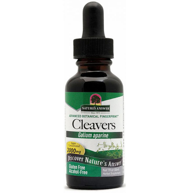 Nature's Answer Cleavers Alcohol Free Extract Liquid 1 oz from Nature's Answer