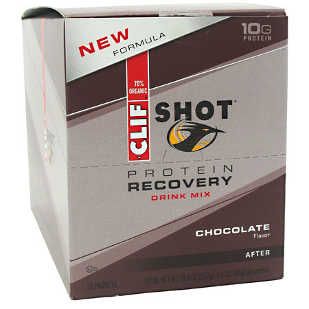 Clif Bar Clif Shot Protein Recovery Drink Mix, 12 Packets, Clif Bar