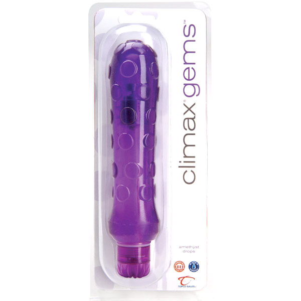 Topco Climax Climax Gems Waterproof Vibrator, Amethyst Drops, Topco Climax