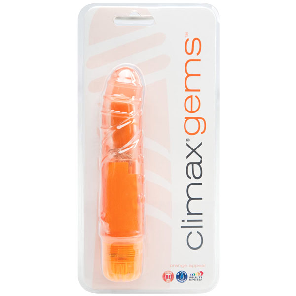 Topco Climax Climax Gems Waterproof Vibrator, Orange Appeal, Topco Climax