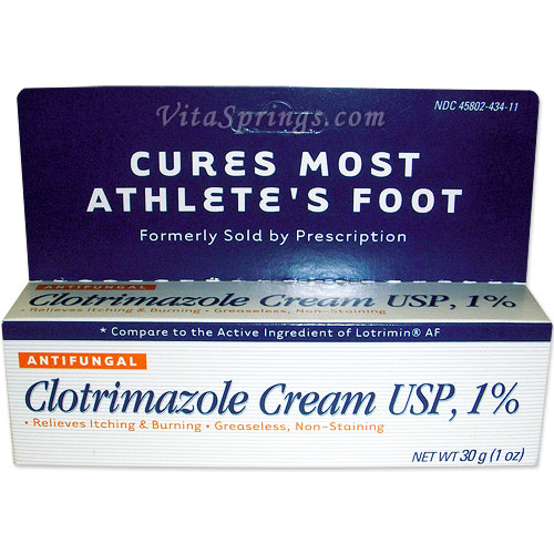 Generic Antifungal Clotrimazole Cream USP, 1%, 30 g (1 oz)