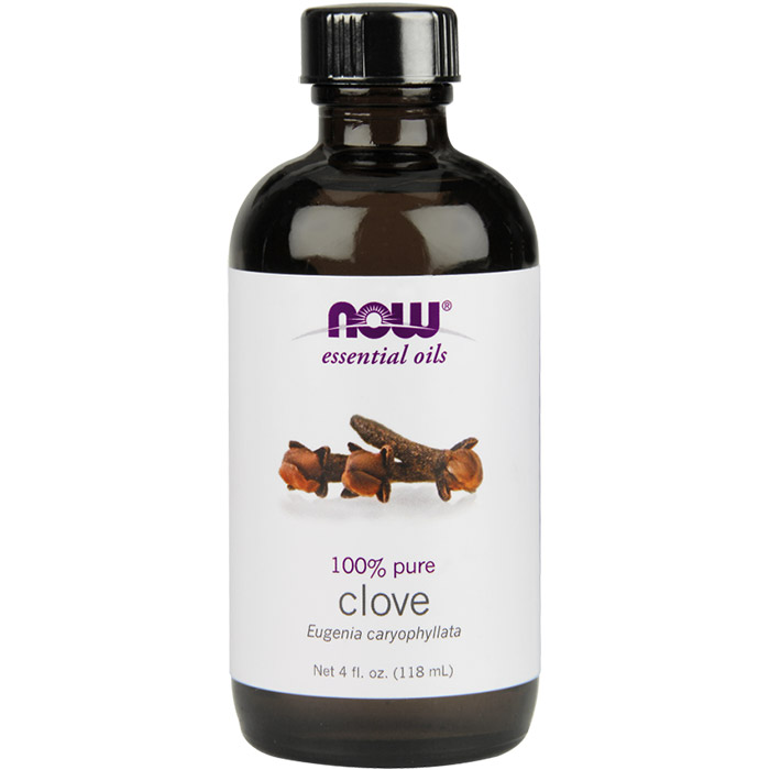 NOW Foods Clove Oil, Pure Essential Oil 4 oz, NOW Foods
