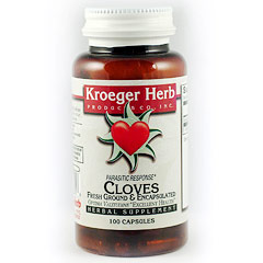 Kroeger Herb Cloves Herb, 100 Vegetarian Capsules, Kroeger Herb