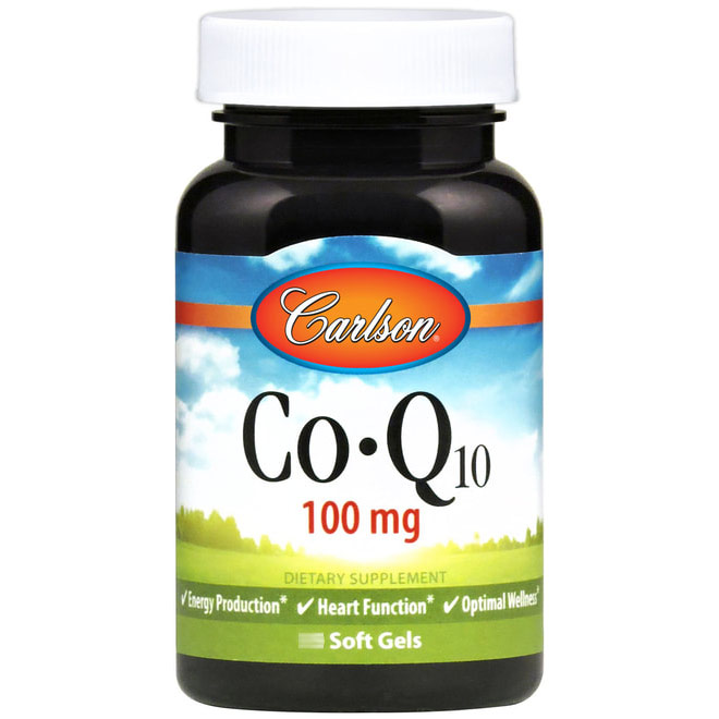 Carlson Laboratories Co-Q-10 100 mg, 60 Softgels, Carlson Labs