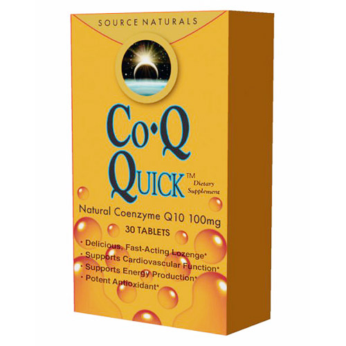 Source Naturals Co-Q Quick 100 mg, 30 Tablets, Source Naturals