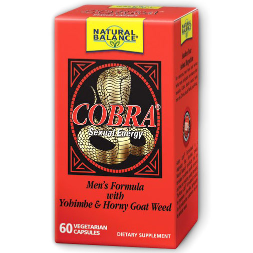 Natural Balance Cobra, Boosts Sexual Energy, 60 Veggie Caps, Natural Balance