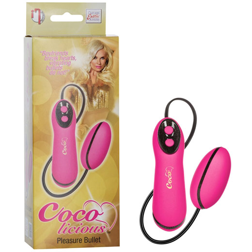 California Exotic Novelties Coco Licious Pleasure Bullet Vibrator, Pink, California Exotic Novelties