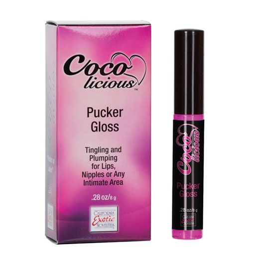 California Exotic Novelties Coco licious Pucker Gloss, Strawberry Mint - Boxed, California Exotic Novelties